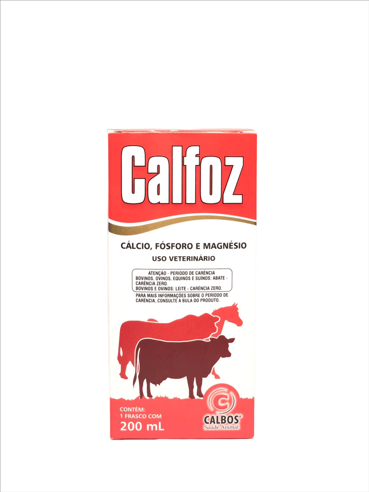 Calfoz 200 ml - Cálcio + Fósforo + Magnésio injetável - Calbos - Casa da  Lavoura - casadalavoura