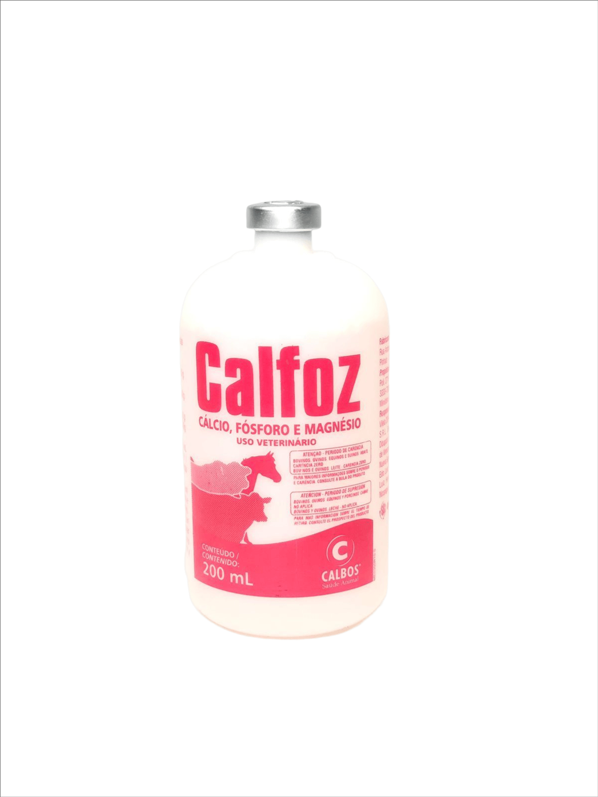 Calfoz 200 ml - Cálcio + Fósforo + Magnésio injetável - Calbos - Casa da  Lavoura - casadalavoura