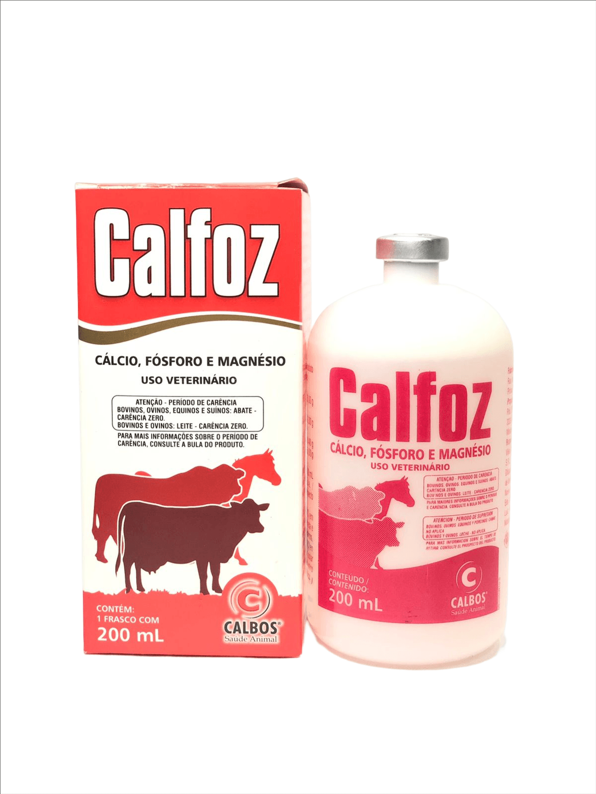 Calfoz 200 ml - Cálcio + Fósforo + Magnésio injetável - Calbos - Casa da  Lavoura - casadalavoura